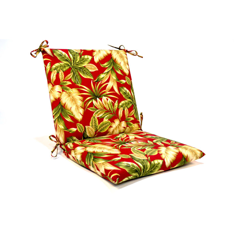 Wildon Home® Tropical Floral Iron High Back Indoor/Outdoor Lounge Chair